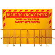 NMC RTK85, Right To Know Information Center, No Binder, 2 Racks & Backboard, Yellow