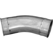 Nordfab QF Tubed Elbow 90 Degree 1.5 CLR, 6" Dia, 304 Stainless Steel