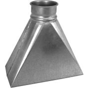 Nordfab QF Router Hood, 10" Dia, Galvanized Steel