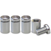 Nova Display WSE1620-M10 AL Standoff 5/8" Dia. x 3/4" L Econo 2-Part Aluminum Clear Anodized Finish.