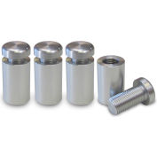 Nova Display WSE1625-M10 AL Standoff 5/8" Dia. x 1" L Econo 2-Part Aluminum Clear Anodized Finish