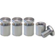 Nova Display WSE2020-M10 AL Standoff 3/4" Dia. x 3/4" L Econo 2-Part Aluminum Clear Anodized Finish