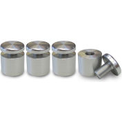 Nova Display WSE2520-M10 AL Standoff 1" Dia. x 3/4" L Econo 2-Part Aluminum Clear Anodized Finish