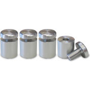 Nova Display WSO2020-M8 AL Standoff 3/4" Dia. x 3/4" L 3-Part Aluminum Clear Anodized Finish