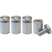 Nova Display WSO2025-M8 AL Standoff 3/4" Dia. x 1" L 3-Part Aluminum Clear Anodized Finish
