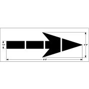 Newstripe 6' Federal Straight Arrow Stencil, 1/8" Thick, PolyTough, Plastic, White