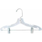 NAHANCO 1414RC Suit Hanger-Super Heavy Weight, 14"L, Plastic-WH, Pkg Qty 100