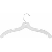 NAHANCO 1500WW Dress Hanger-Heavy Weight W/Washer, 17"L, Plastic-WH, Pkg Qty 100
