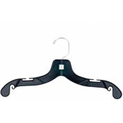 NAHANCO 2414 Dress Hanger-Super Heavy Weight, 14"L, Plastic-BK, Pkg Qty 100