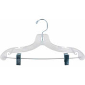 NAHANCO 414RC Suit Hanger-Super Heavy Weight, 14"L, Plastic-CL, Pkg Qty 100