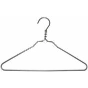 NAHANCO 8401 Top Hanger-Twisted Neck, 16-1/2"L, Metal-Brushed Aluminum, Pkg Qty 100