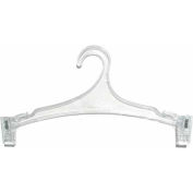 NAHANCO NH04 Hanger-Intimate Apparel W/Clips, 10.5"L, Plastic-CL, Pkg Qty 250