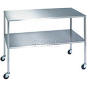 NK Medical IT-201634-BS Stainless Steel Table with Bottom Shelf 20x16x34