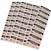 Lockout Identification Labels - Danger Do Not Remove This Lock - Pkg Qty 5