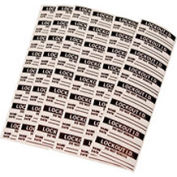 Clear Overlaminante for Lockout Identification Labels