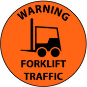 Walk On Floor Sign - Warning Forklift Traffic