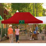 10x15 Straight Leg Pop Up Canopy - Red Cover