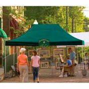 10x15 Straight Leg Pop Up Canopy - Green Cover