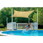 ShelterLogic, 25732, ShadeLogic Sun Shade Sail Square 16 ft. x 16 ft. Sand