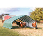 ShelterLogic, 58432, Equine Run-In Shed Peak-Style 22 ft. x 20 ft. x 10 ft.