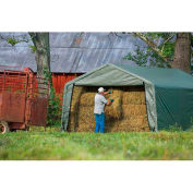 ShelterLogic, 71534, Equine Storage Shelter Peak-Style 12 ft. x 20 ft. x 8 ft.
