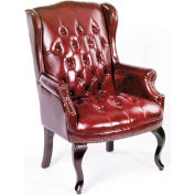 Boss Wingback Traditional Guest Chair - Burgundy