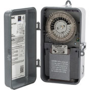 NSI TORK® 8001-N 24 Hour Cycle Timer, 20A, 120V, SPDT, Indoor/Outdoor Plastic Enclosure