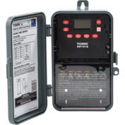 NSI TORK® EW101B 7 Day Digital Timer One Channel 40A 120-277V SPST Indoor/Outdoor Plastic Encl