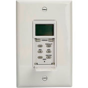 NSI TORK® SS703Z Astro Wall Switch Timer, No Neutral 3-Way, 15A, 120/277V, Rated for LED, White