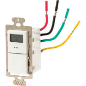 NSI TORK® SS403 Interval Wall Timer, 24 Hour Maximum, No Neutral, 3-Way, 15A, 120-277V, White