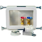 Oatey 38470 Fire Rated Washing Machine Outlet Box 1/4 Turn, Copper Sweat