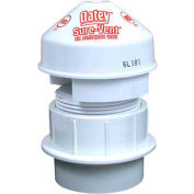 Oatey 39228 Sure-Vent Air Admittance Valve 6 DFU Capacity with 1-1/2" Schedule 40 PVC Adapter - Pkg Qty 6