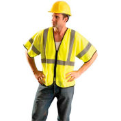 OccuNomix Value Mesh Standard Vest, Class 3, Hi-Vis Orange, Class 3, L/ XL, ECO-GCZ3-OL/XL