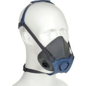 Moldex 7002 7000 Series Half Mask Respirator + 7940 P100 Filter Disk, Medium