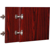 Lorell® Door Kit for Hutch - 16.6" x 16" x 0.8" - Mahogany - Essentials Series