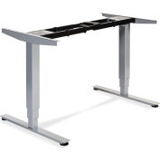 Lorell® Electric Height Adjustable 3-Tier Sit-Stand Desk Frame -44.25"W x 26.6"D x 50"H -Silver
