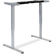 Lorell® Electric Height Adjustable 2-Tier Sit-Stand Desk Frame -44.25"W x 27.5"D x 46"H -Silver