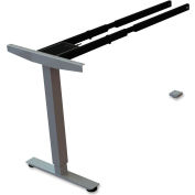 Lorell® 3rd Leg Add-on for Quadro Two-Tier Sit-Stand Frames - 44"W x 24"D x 26.5"H - Silver