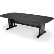 OFM 48" x 96" Modular Executive Conference Table, Graphite with Black Frame