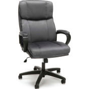 Essentials by OFM ESS-3081 Plush High-Back Microfiber Office Chair, Gray