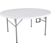 Essentials by OFM ESS-5048RF 48" Round Center-Folding Utility Table, White