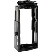 OFM ESS-8900-BLK Adjustable Under Desk & Wall Mount Computer CPU Holder with 180° Swivel, Black
