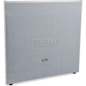 OFM Core Collection RiZe Series 47" x 48" All Vinyl Floor Panel, Gray with Gray Frame (P4748-GF-GV)