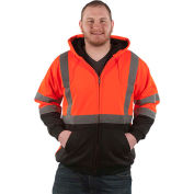 Utility Pro Hi-Vis Hooded Soft Shell Jacket, ANSI Class 3, 2XL, Orange/Black