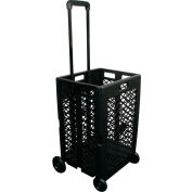Olympia Tools Pack-N-Roll® Mesh Rolling/Folding Crate Cart, 55 Lb. Capacity
