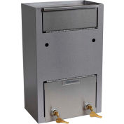 Omnimed® 181750 Stainless Steel Medication Dropbox Cabinet, 10"W x 6"D x 16"H