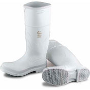 Dunlop Men's Boot, 14" White Plain Toe W/Safety Lock, PVC, Size 9