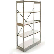 Excalibur Stockroom Shelving, AM5154872, 48"W X 15"D X 72"H, Galvanized/Galvanized, 5-Shelf-Add On