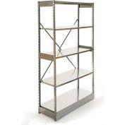 Excalibur Stockroom Shelving, SM5154872, 48"W X 15"D X 72"H, Galvanized/Galvanized, 5-Shelf-Starter