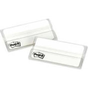 Post-it® Durable Tabs, 2" Solid, White, 25 Tabs/Dispenser, 2 Dispensers/Pack